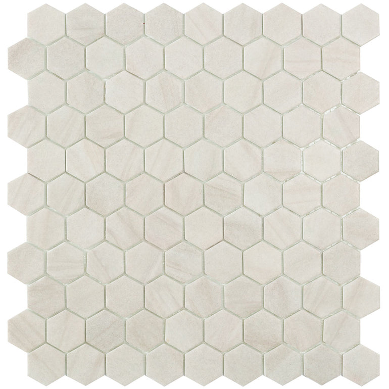 Desert Bone,  Hexagon Glass Mosaic | Glass Tile by Vidrepur 