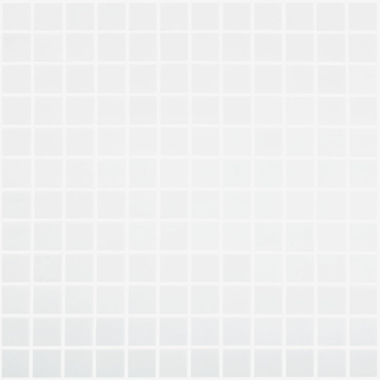 White Vanilla Matte, 1" x 1" Glass Tile | Vidrepur Mosaic Tile