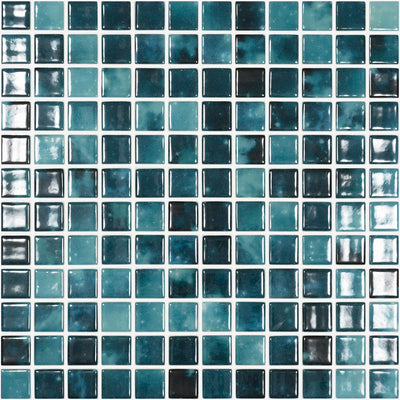 Estelar Green, 1" x 1" - Glass Tile