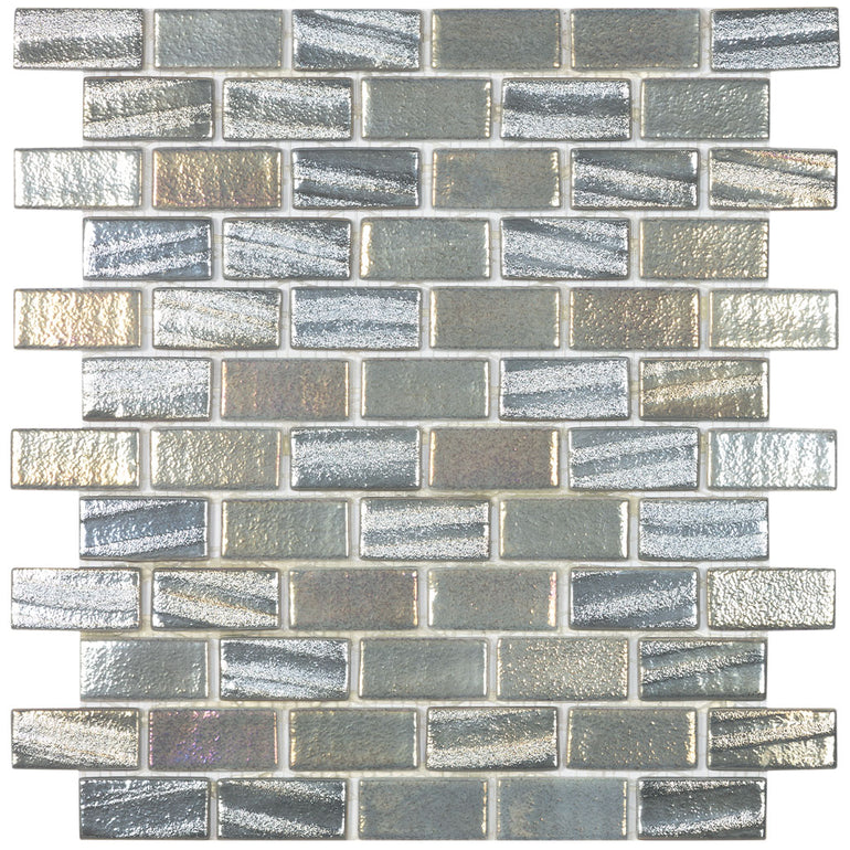 Fusion Grey T, 1" x 2" - Glass Tile