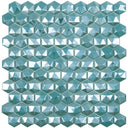 Diamond Turquesa 3D, Hexagon Mosaic - Glass Tile