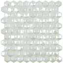 Diamond White 3D, Hexagon Mosaic - Glass Tile