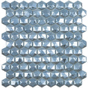 Steel Grey 3D, Hexagon Mosaic - Glass Tile