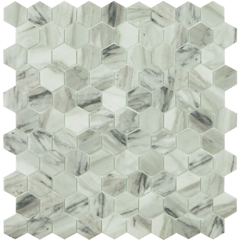 Vienna, Hexagon Glass Tile | Mosaic Tile by Vidrepur 