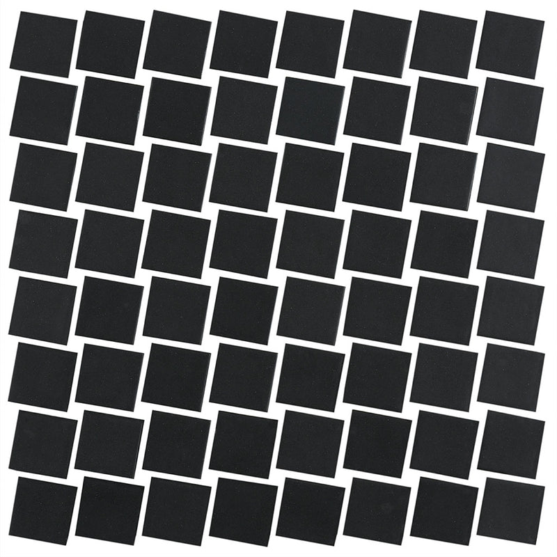 Lume Black Matte, 1.5" Mosaic - Glass Tile by Vidrepur