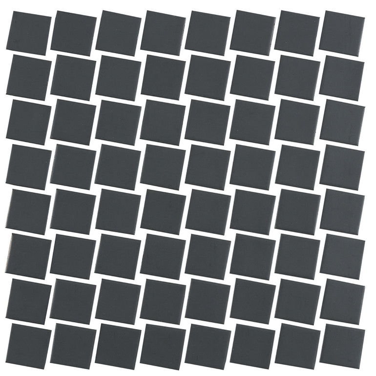 Lume Dark Grey Matte, 1.5" Mosaic - Glass Tile