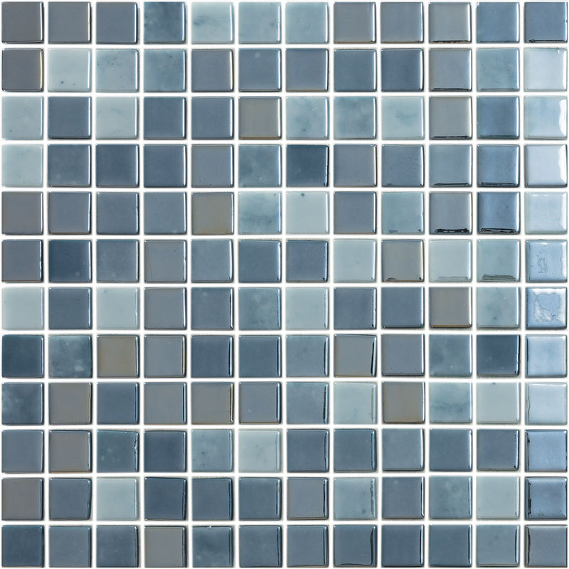 Lux Night Blue, 1" x 1" - Glass Tile by Vidrepur