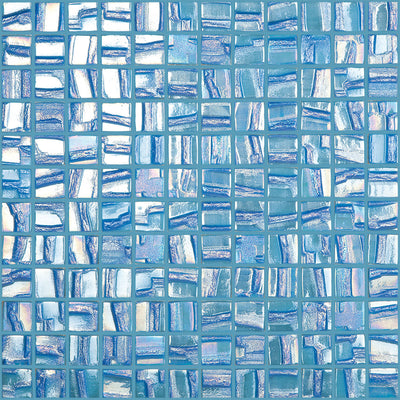 Neptune Light Blue, 1" x 1" - Glass Tile