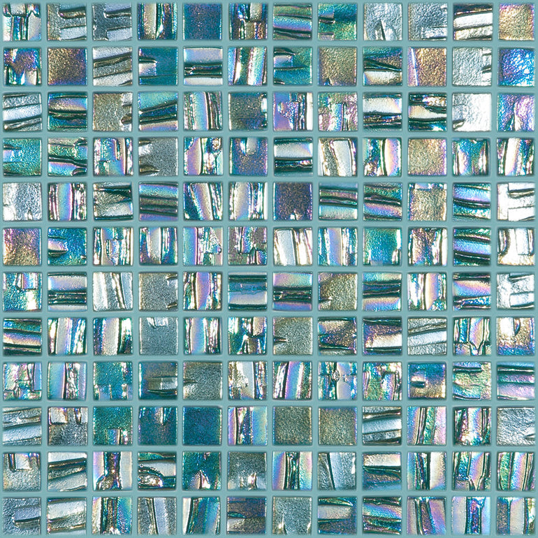 Green Aquamarine, 1" x 1" - Glass Tile