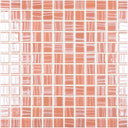 Tender Coral, 1" x 1" - Glass Tile