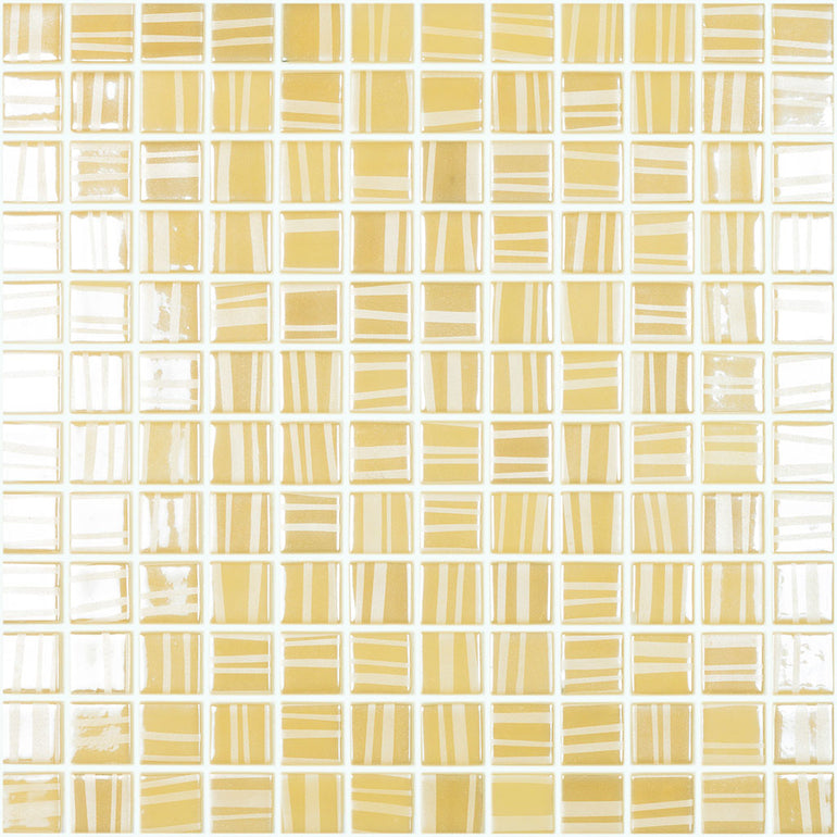 Tender Sunlight, 1" x 1" Glass Tile | Mosaic Pool Tile by Vidrepur 