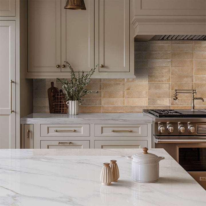 Village Coral, 4" x 12" Ceramic Tile | Kitchen & Bathroom Wall Tile