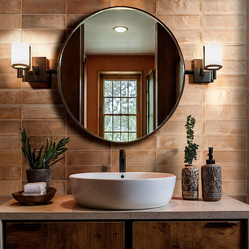 Village Coral, 4" x 12" Ceramic Tile | Kitchen & Bathroom Wall Tile