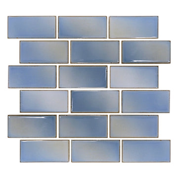 Glacier Blue, 2" x 4" | VINTA-242 | Porcelain Pool Tile