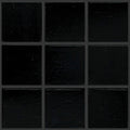 208 Black, 3/4" x 3/4" - Glass Tile