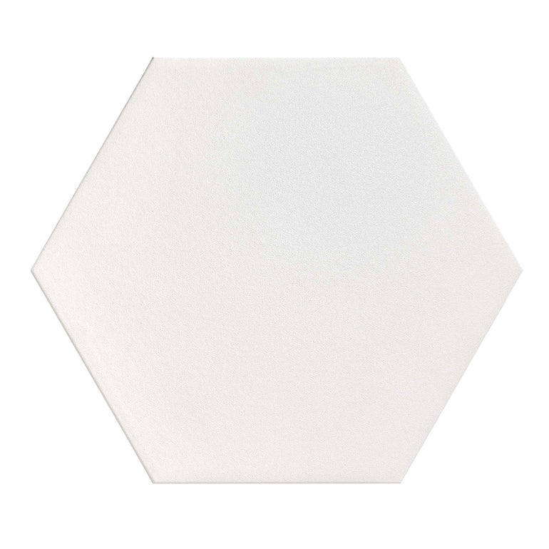 Argos White, Hexagon Porcelain Tile | Floor & Wall Tile by Tesoro