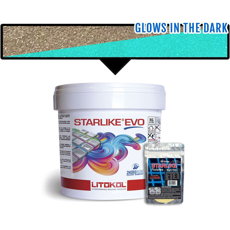 Glow in the Dark Grout | Starlike Night Vision Grout by Litokol | Tabacco