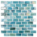Watercolor, 1" x 2" - Glass Tile