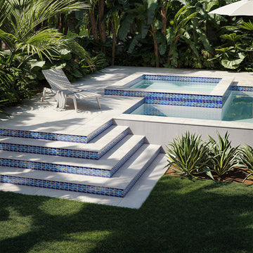 POWPLWS2440SPT Aquatica Terra, Mosaic - Porcelain Pool Tile