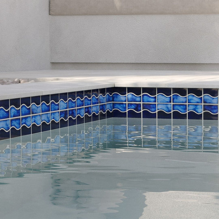 Royal Blue, Mosaic Tile | POWPLWS105PT | Aquatica Porcelain Pool Tile