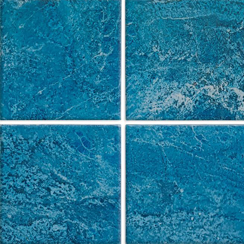 Cobalt 6" x 6" Tile | ESTWAVECOBALT6 | Aquatica Porcelain Pool Tile