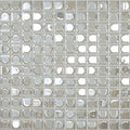 White Iridescent, 1" x 1" - Glass Tile