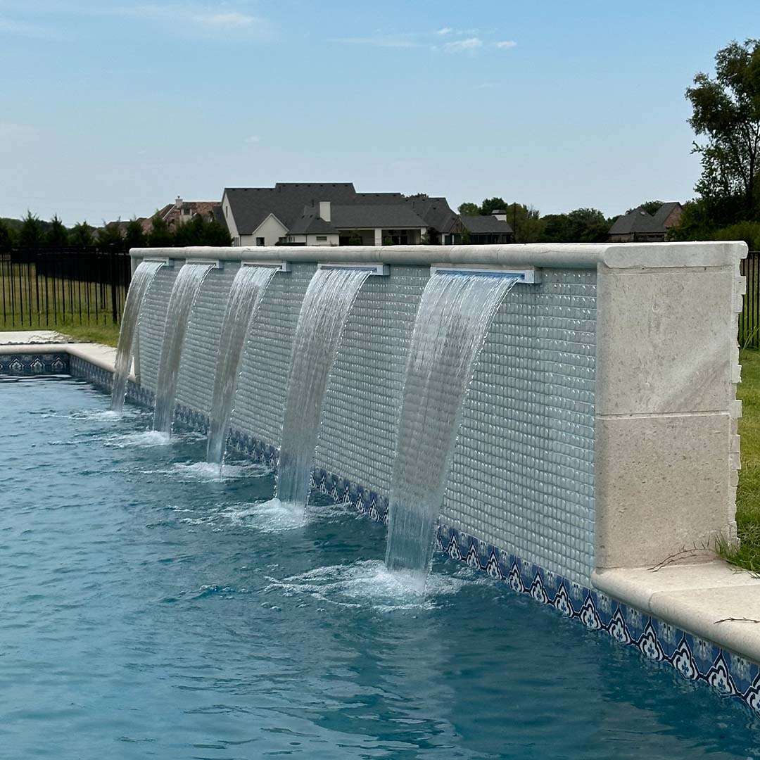Pool Water Line Pool Waterline Tile | Glass Mosaic Tile for Pool Waterlines – AquaBlu ...
