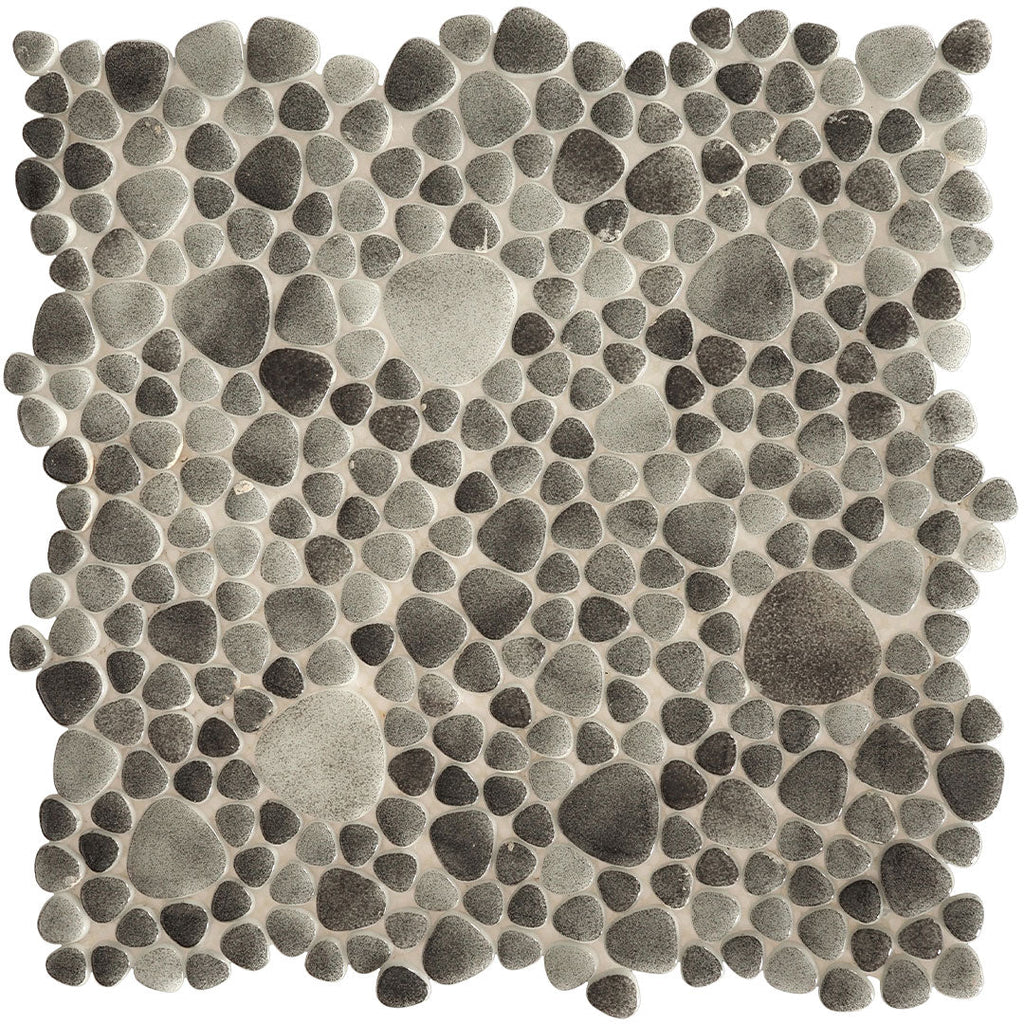 Abyss Mixed Pebble Glass Tile