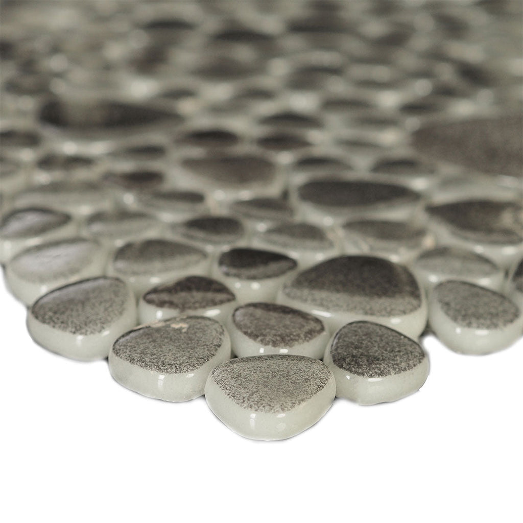 Abyss Mixed Pebble Glass Tile