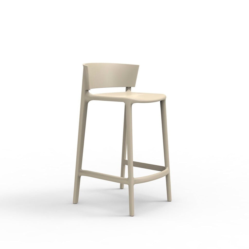 Africa Counter Stool by Vondom | Modern Patio Furniture - Ecru
