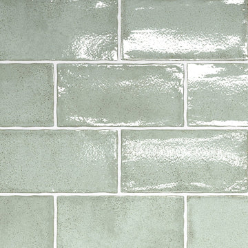 Altea Matcha, 3" x 6" Ceramic Tile | Zellige-Look Tile