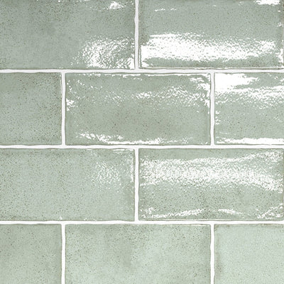 Altea Matcha, 3" x 6" Ceramic Tile | Zellige-Look Tile