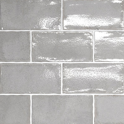 Altea Smoke, 3" x 6" Ceramic Tile | Zellige-Look Tile