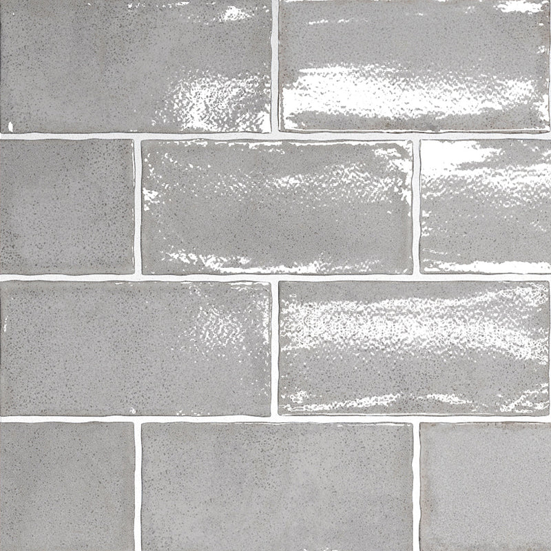Altea Smoke, 3" x 6" Ceramic Tile | Zellige-Look Tile
