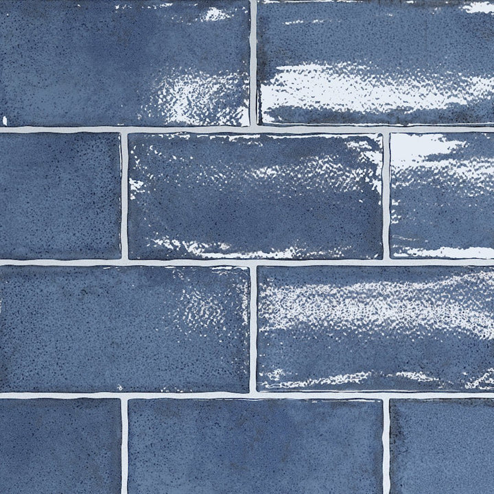 Altea Thistle Blue, 3" x 6" Ceramic Tile | Zellige-Look Tile