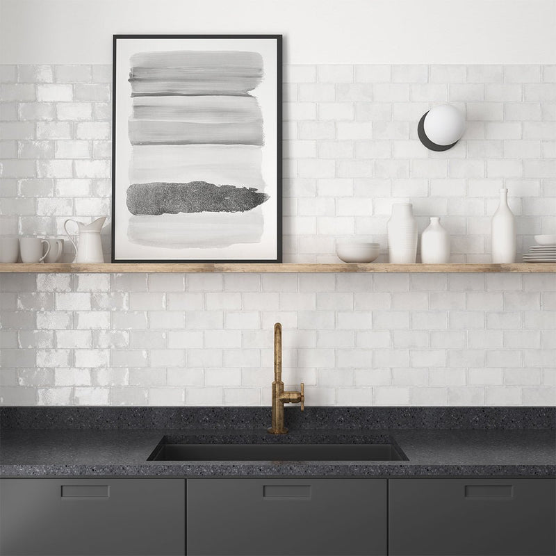 Altea White, 3" x 6" Ceramic Tile | Zellige-Look Tile