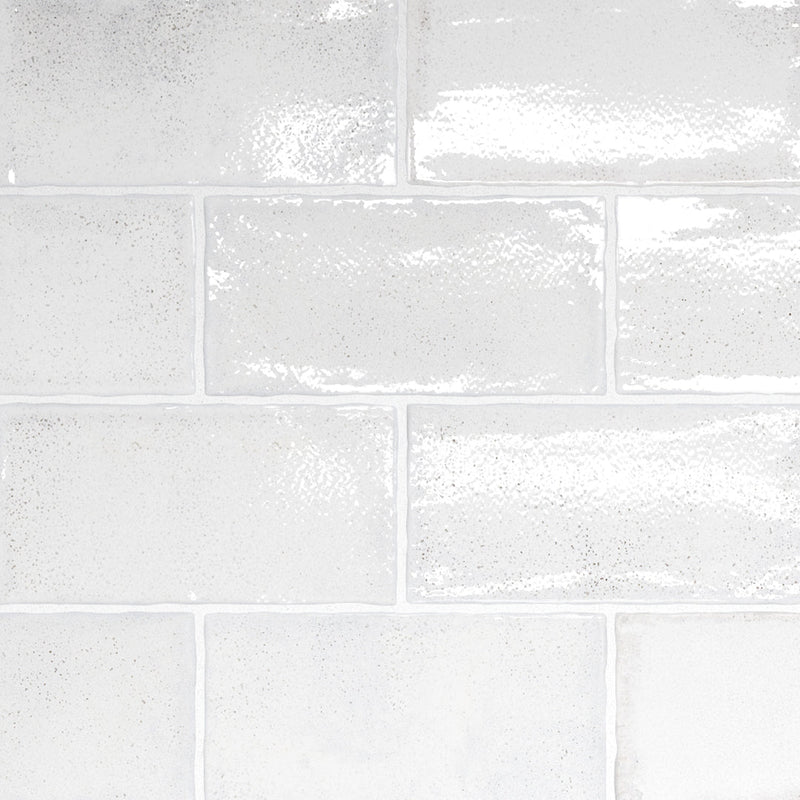 Altea White, 3" x 6" Ceramic Tile | Zellige-Look Tile