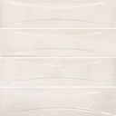 Antique White Relief, 3" x 12" - Porcelain Tile