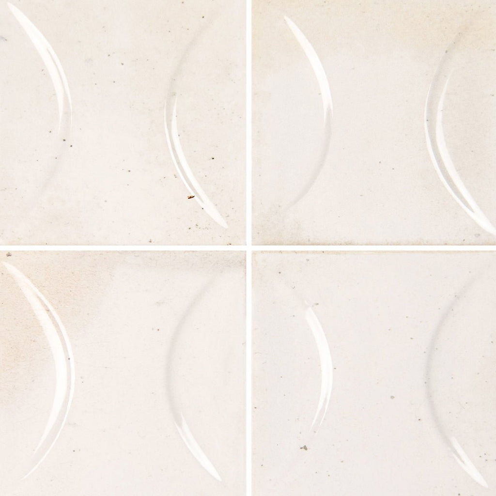 Antique White Relief, 6" x 6" Porcelain Tile | Artistry in Mosaics