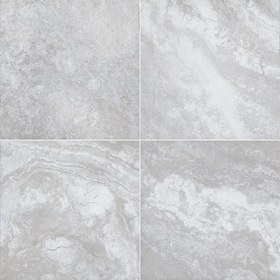 Argento Travertino, 24" x 24" | 2CM Porcelain Pool Paver by MSI