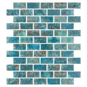 Arrecife Green, 1" x 2" - Glass Tile