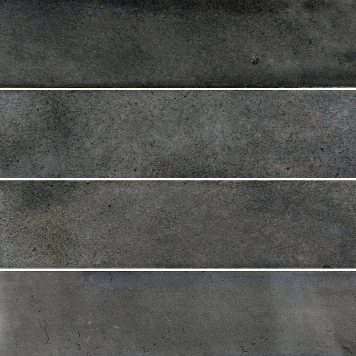 Ash Black Field, 3" x 12" Porcelain Tile | Artistry in Mosaics