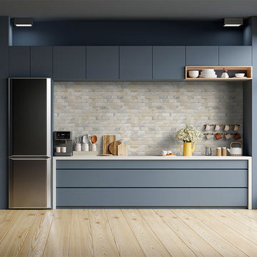 Athena Gold, Subway Stone Tile | Marble Kitchen and Bath Tile by MSI