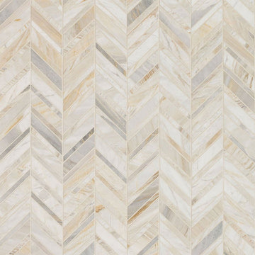 Athena Gold, Chevron Stone Tile | Marble Kitchen and Bath Tile by MSI