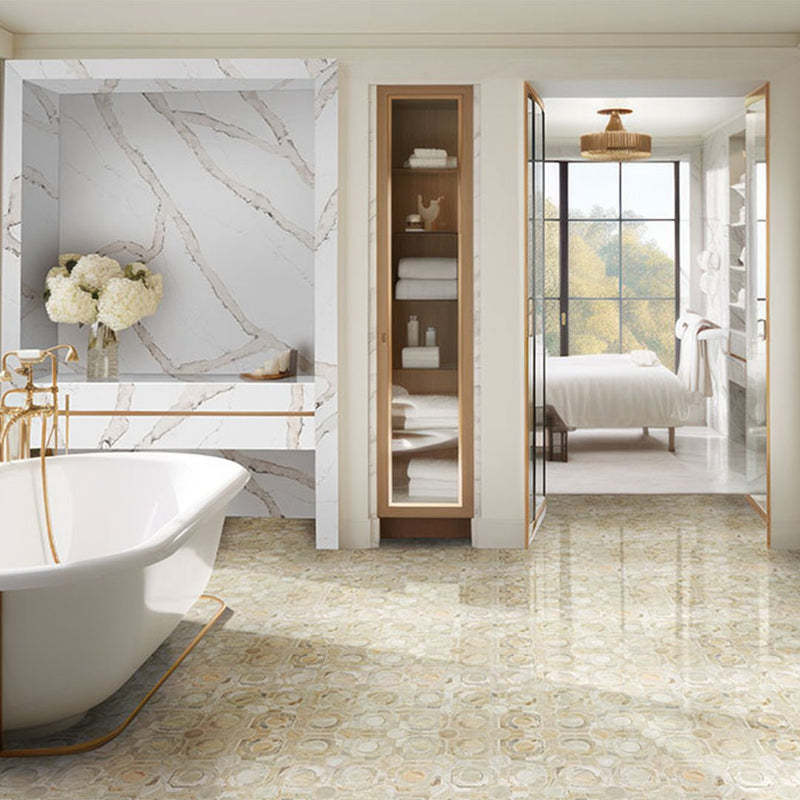 Athena Gold Regency | Marble Kitchen & Bath Tile by <a href=