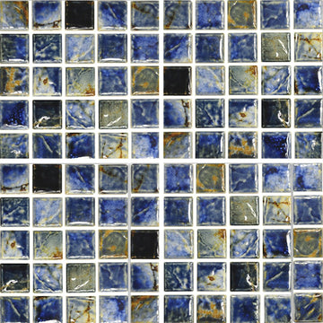 EROS-102 - Autumn, 1-1/8" x 1-1/8" - Porcelain Pool Tile - Fujiwa