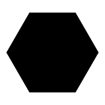 Basic Black, Hexagon Porcelain Tile | Floor & Wall Tile by IWT Tesoro
