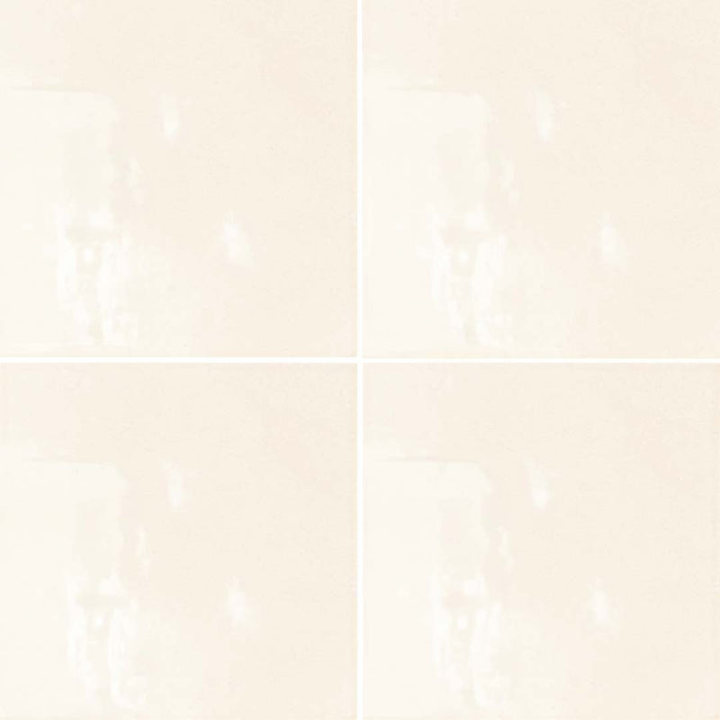 Berlin Bone Glossy, 5.8" x 5.8" | Porcelain Tile by Dune