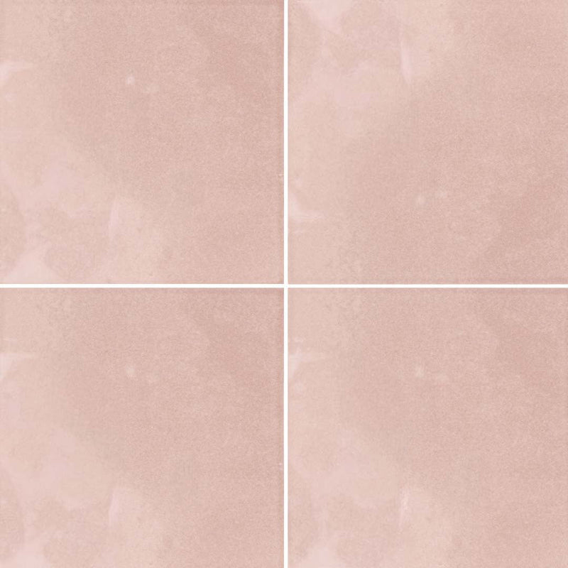 Berlin Flamingo Glossy, 5.8" x 5.8" | Porcelain Tile by Dune