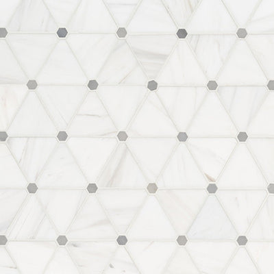 Bianco Dolomite Pinwheel | Natural Stone Tile for Kitchen and Bath
